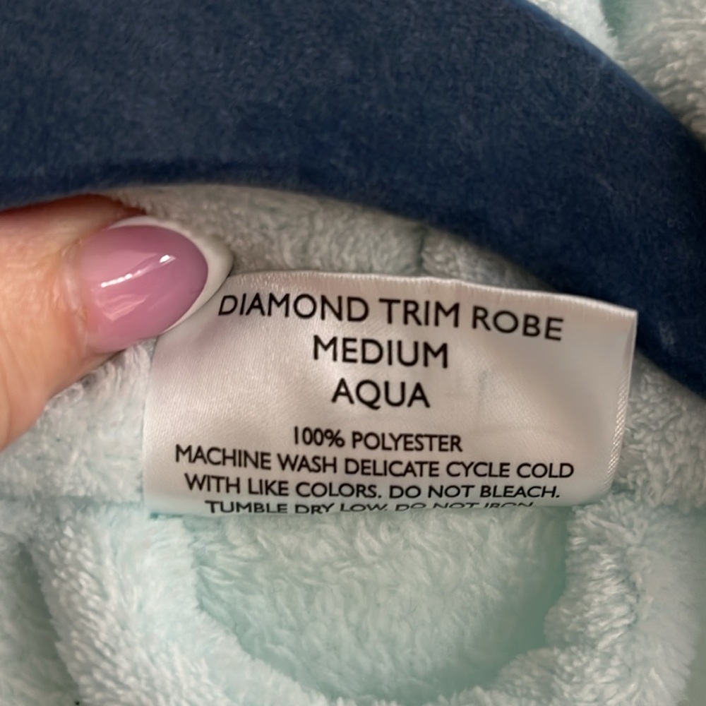 Light Blue Quilted Robe - Picture 5 of 5